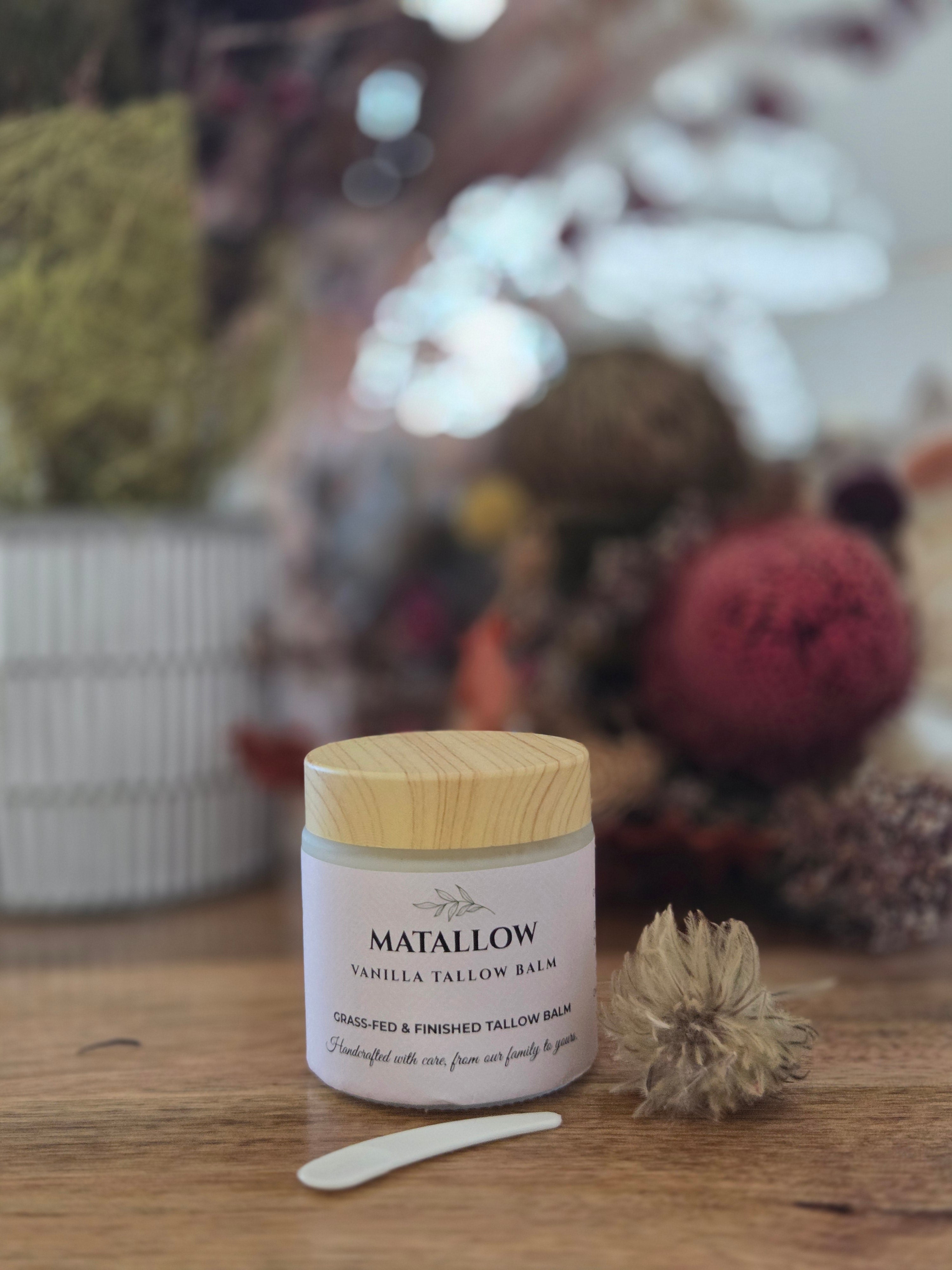 MATALLOW Pure Vanilla Tallow Balm – 100g