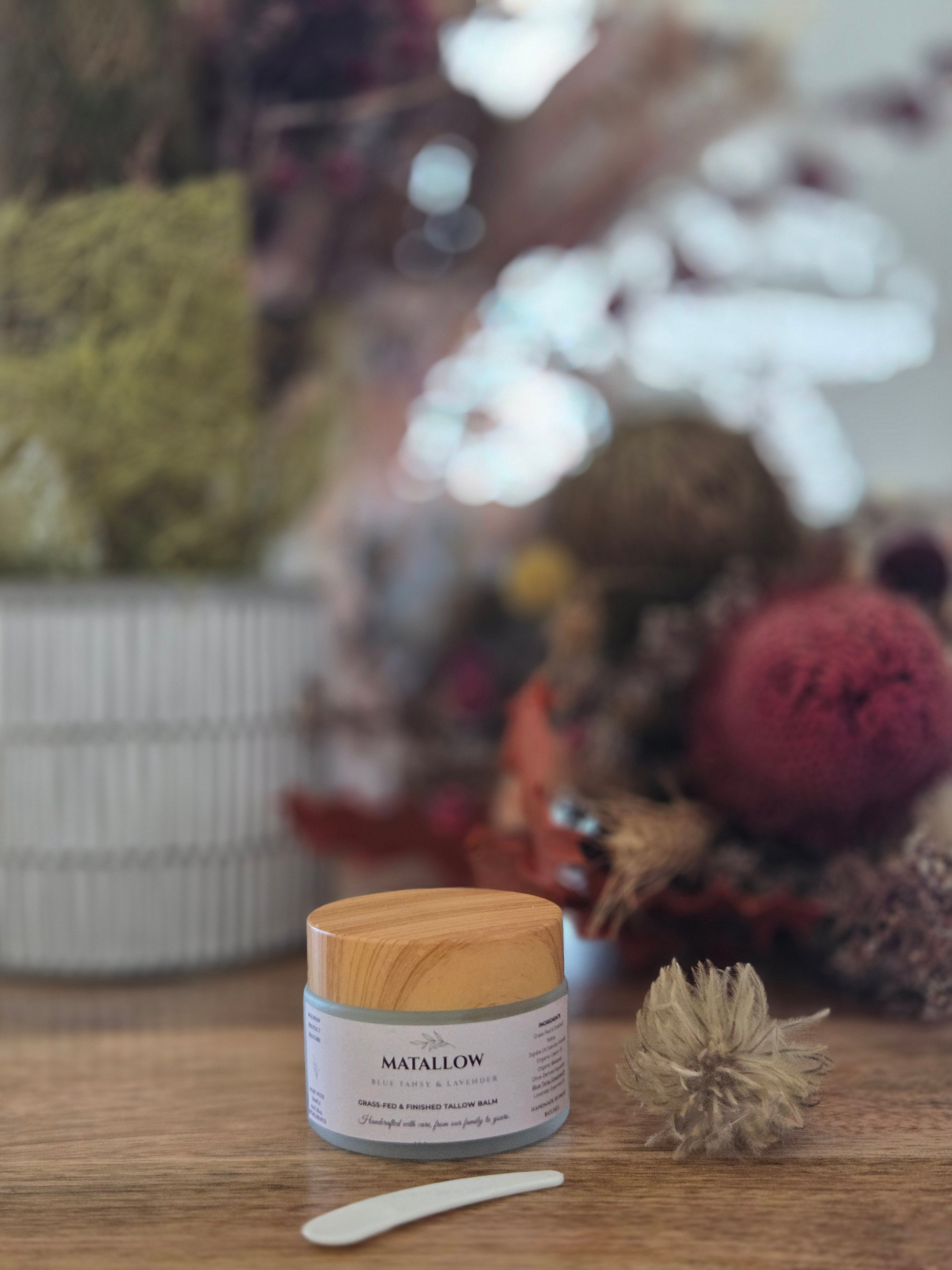 Blue Tansy & Lavender Tallow Balm – Calming Skin Superfood 100g